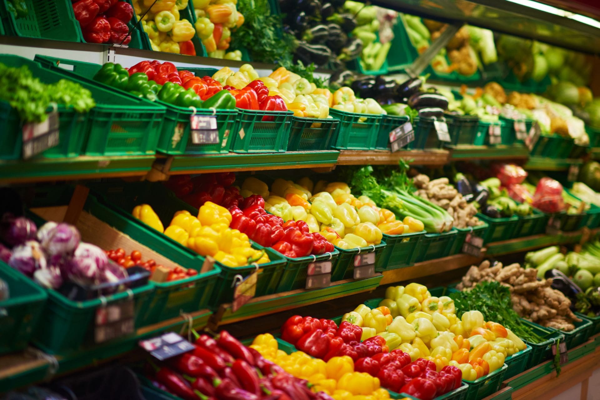 super market vegetables